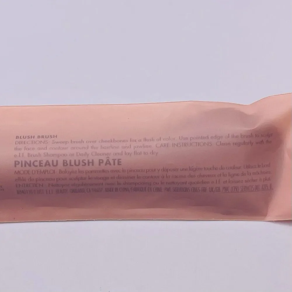elf Blush Brush Precision Application Synthetic Cruelty Free Vegan 84011 New